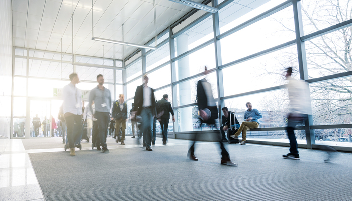 People entering the Fair